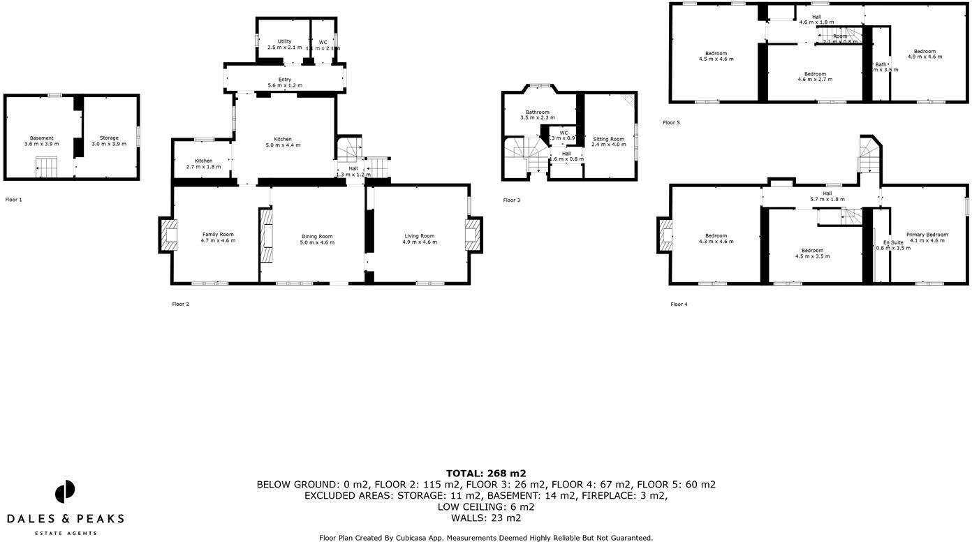 Handley House, Handley Lane, Handley, Derbyshire, S45 9AT floorplan