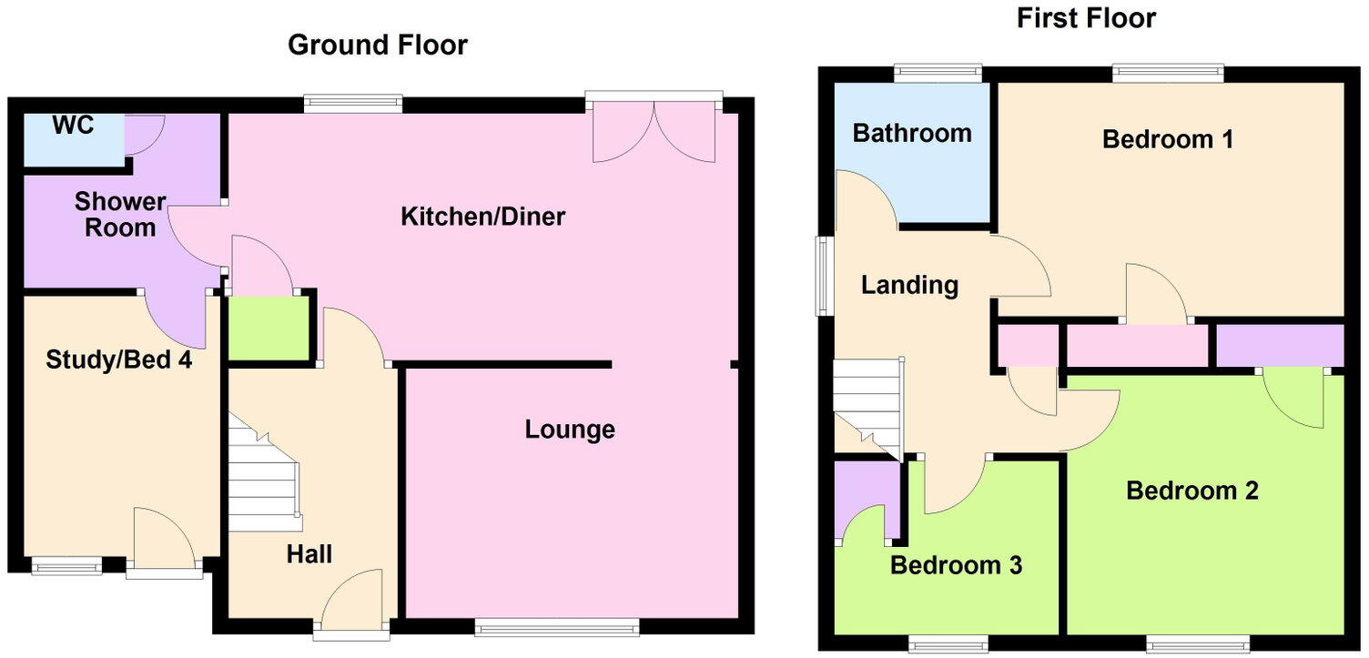 Willow Brook Road, Corby, Northamptonshire, NN17 2TW floorplan