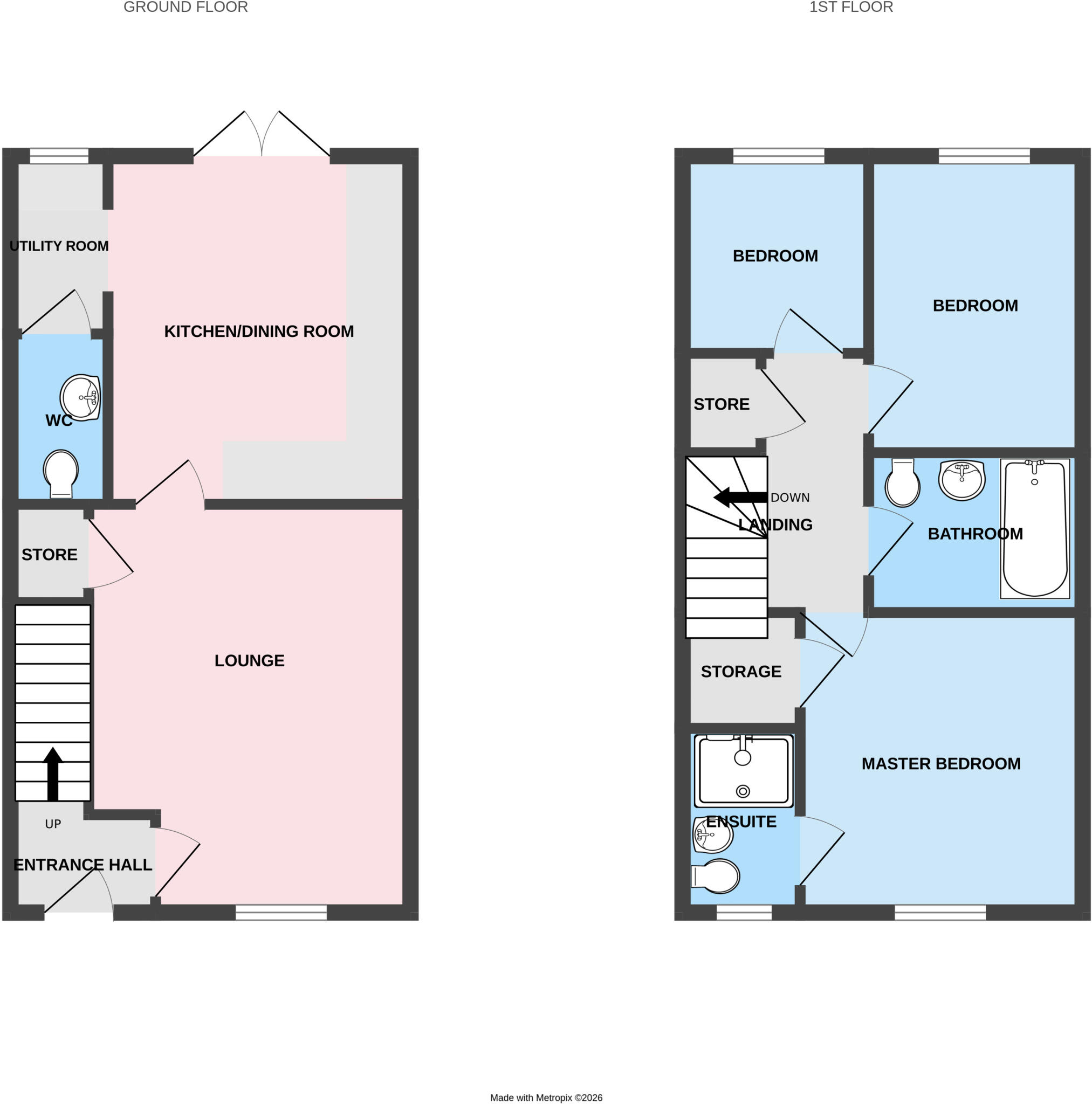 John Jaundrell Close, Priorslee, Telford, Shropshire, TF2 floorplan