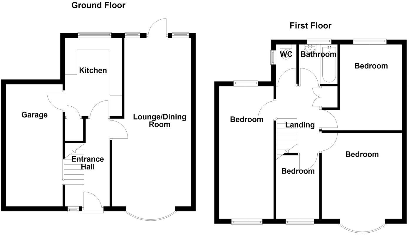 Whitehall Avenue, Mirfield floorplan