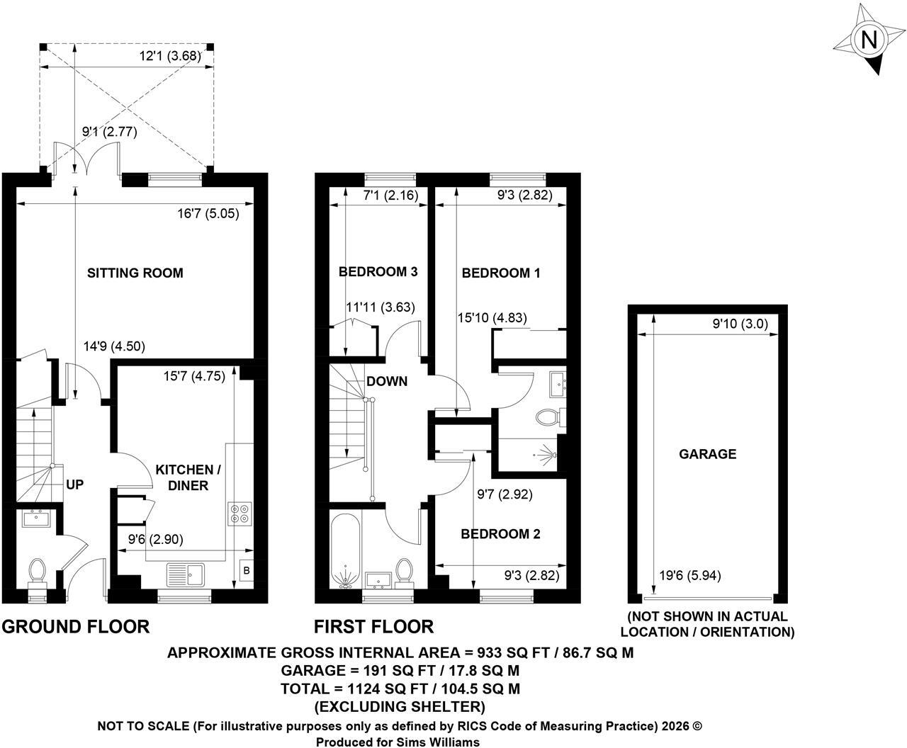 Dowling Way, Walberton floorplan