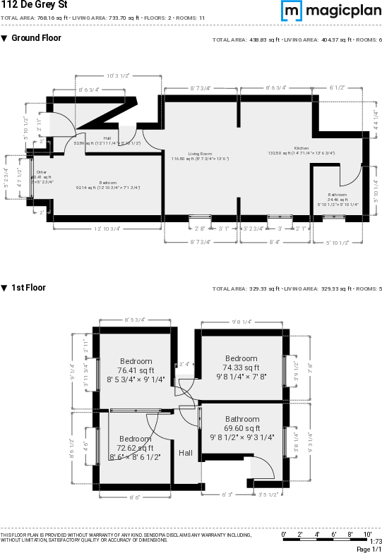 De Grey Street, Hull floorplan