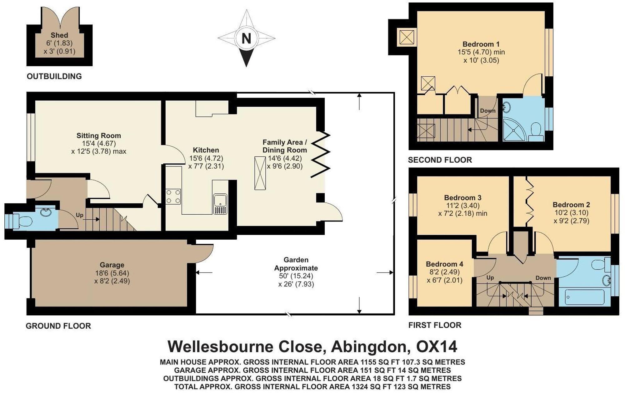 Wellesbourne Close, Abingdon, OX14 floorplan
