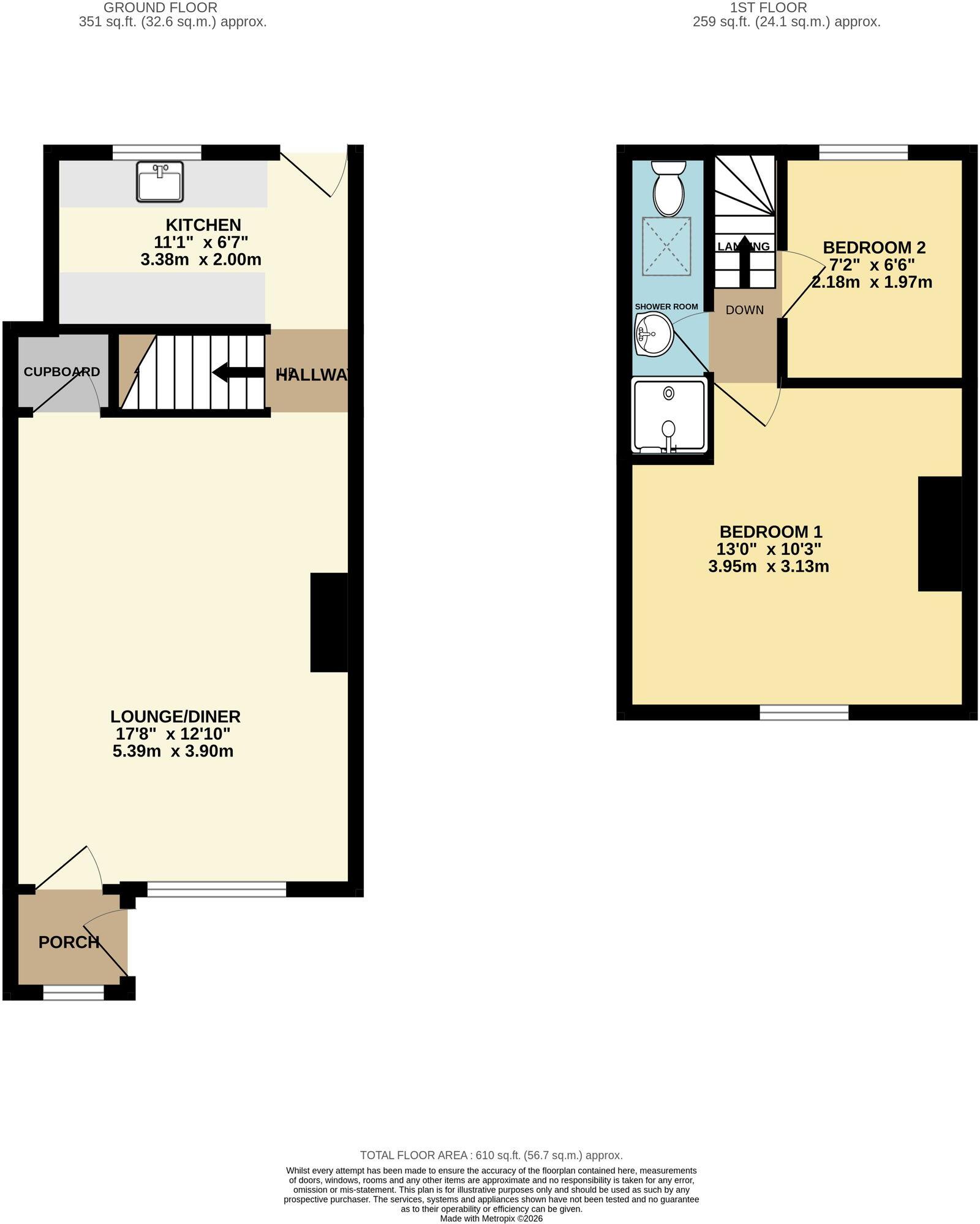 Park Street, Madeley, TF7 floorplan