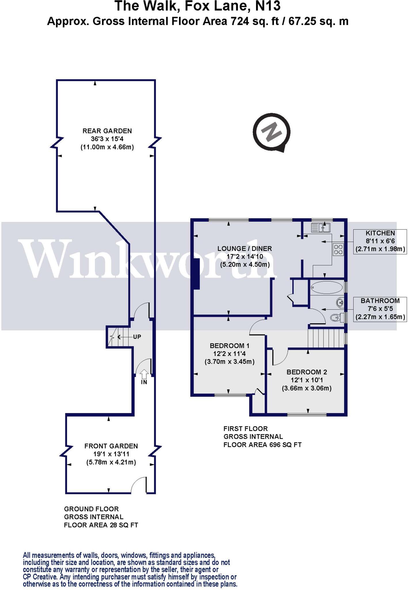 The Walk, Fox Lane, London, N13 floorplan