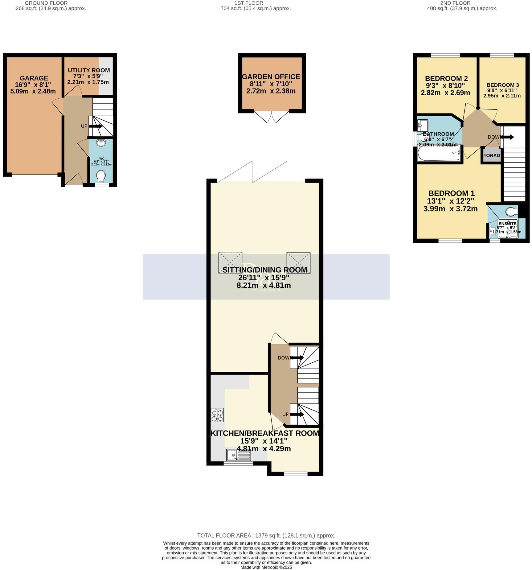 Bradley Close, Standish, WN6 floorplan