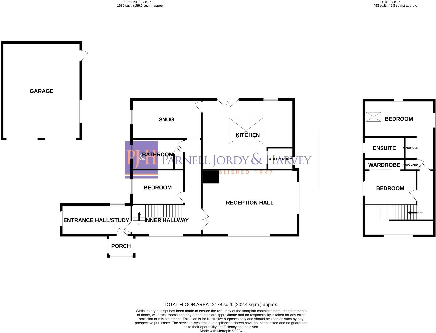 The Old School, Red Lion Lane, Overton RG25 floorplan