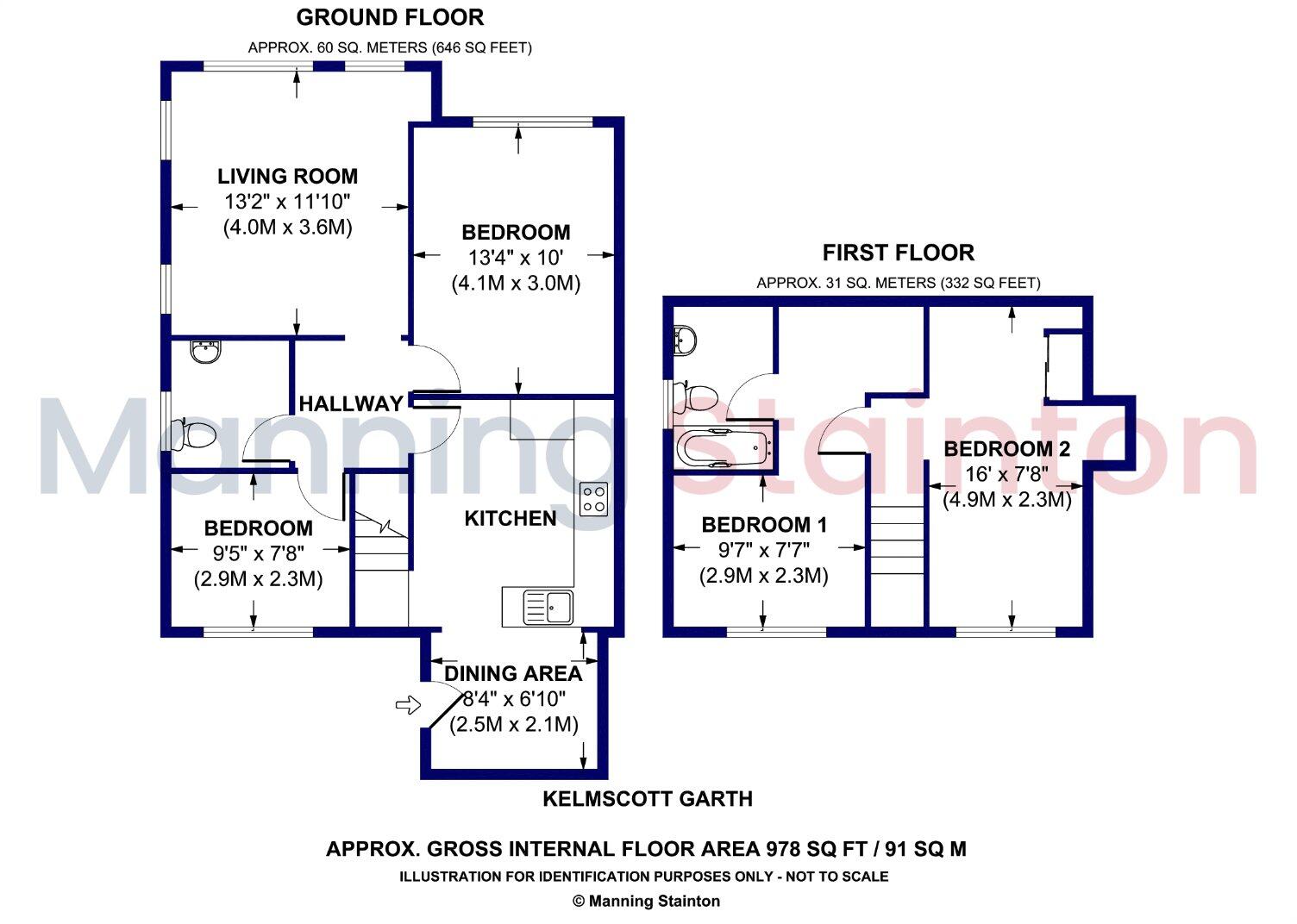 Kelmscott Garth, Leeds, West Yorkshire floorplan