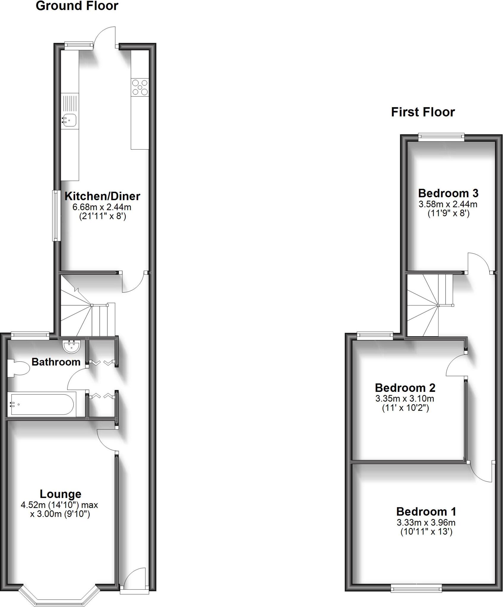 Alternative Deposit Option Emsworth Road PO2 floorplan
