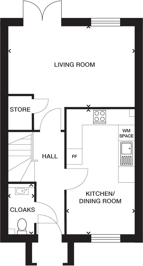 North Road,
Holsworthy,
EX22 6FY floorplan