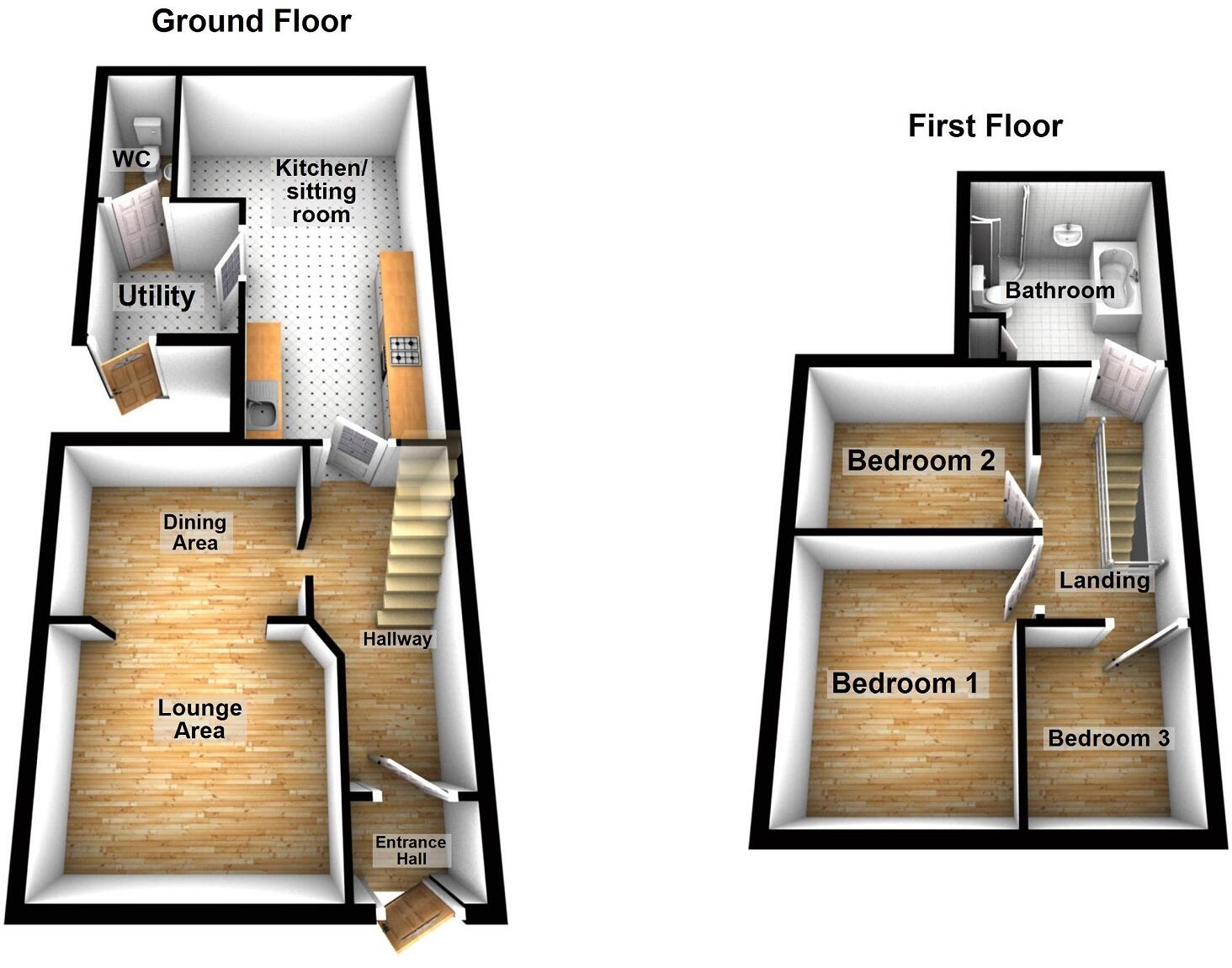 Heol Y Gors, Cwmgors, Ammanford, Carmarthenshire. floorplan