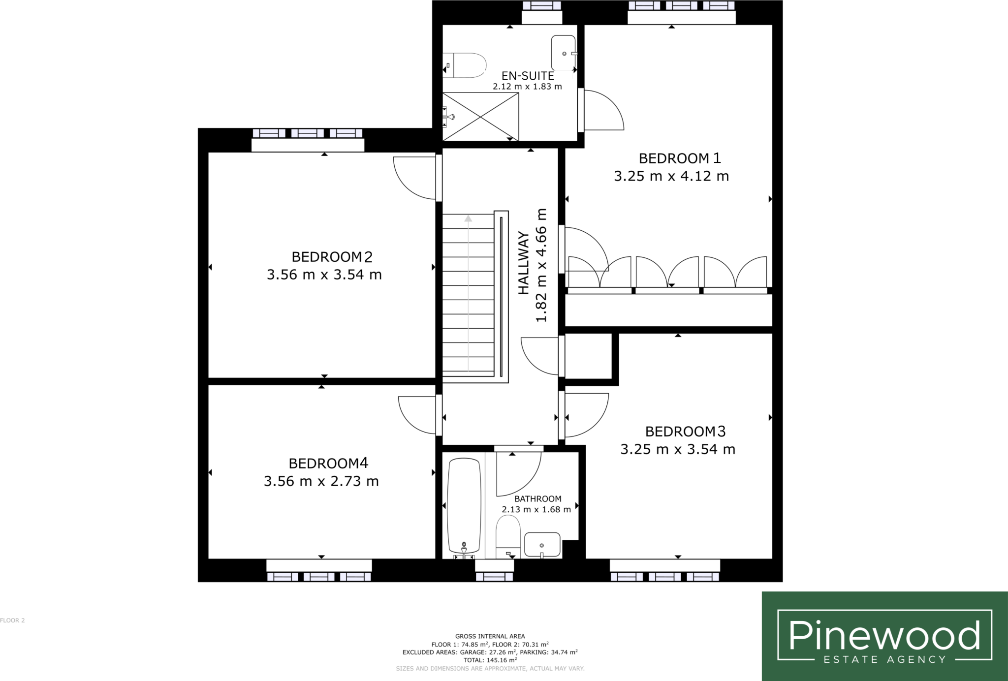 Ffordd Hywyn, Oakenholt, CH6 floorplan