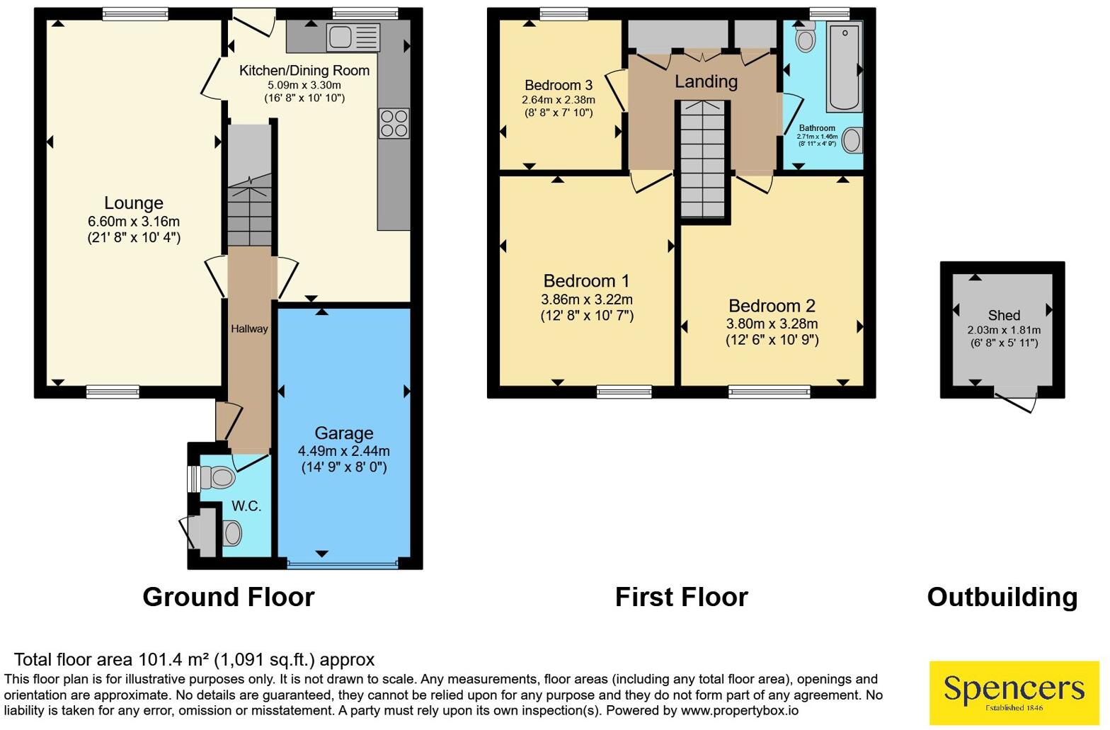 Noble Street, Leicester, Leicestershire, LE3 floorplan