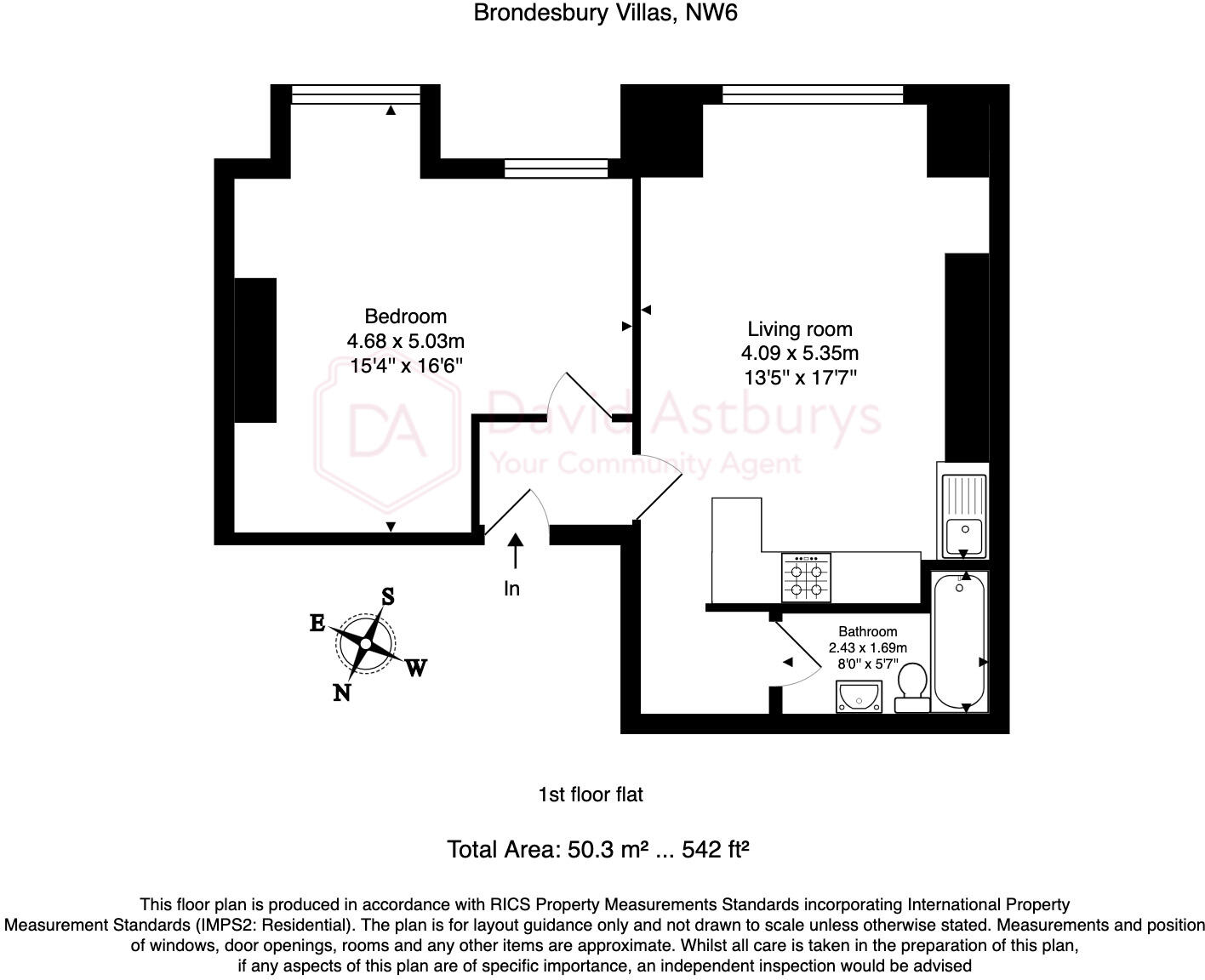 Brondesbury Villas, Queen's Park, London floorplan