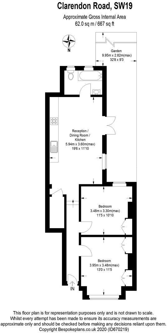 Clarendon Road, Colliers Wood floorplan