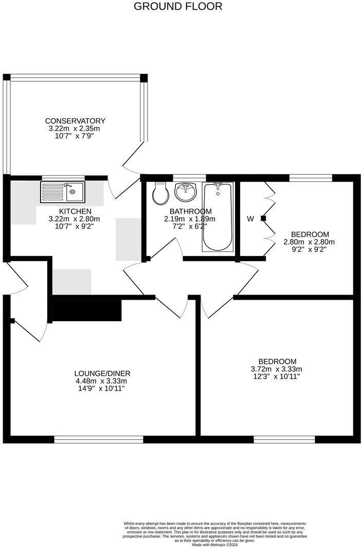 Porthleven, Bungalow with lots of potential floorplan