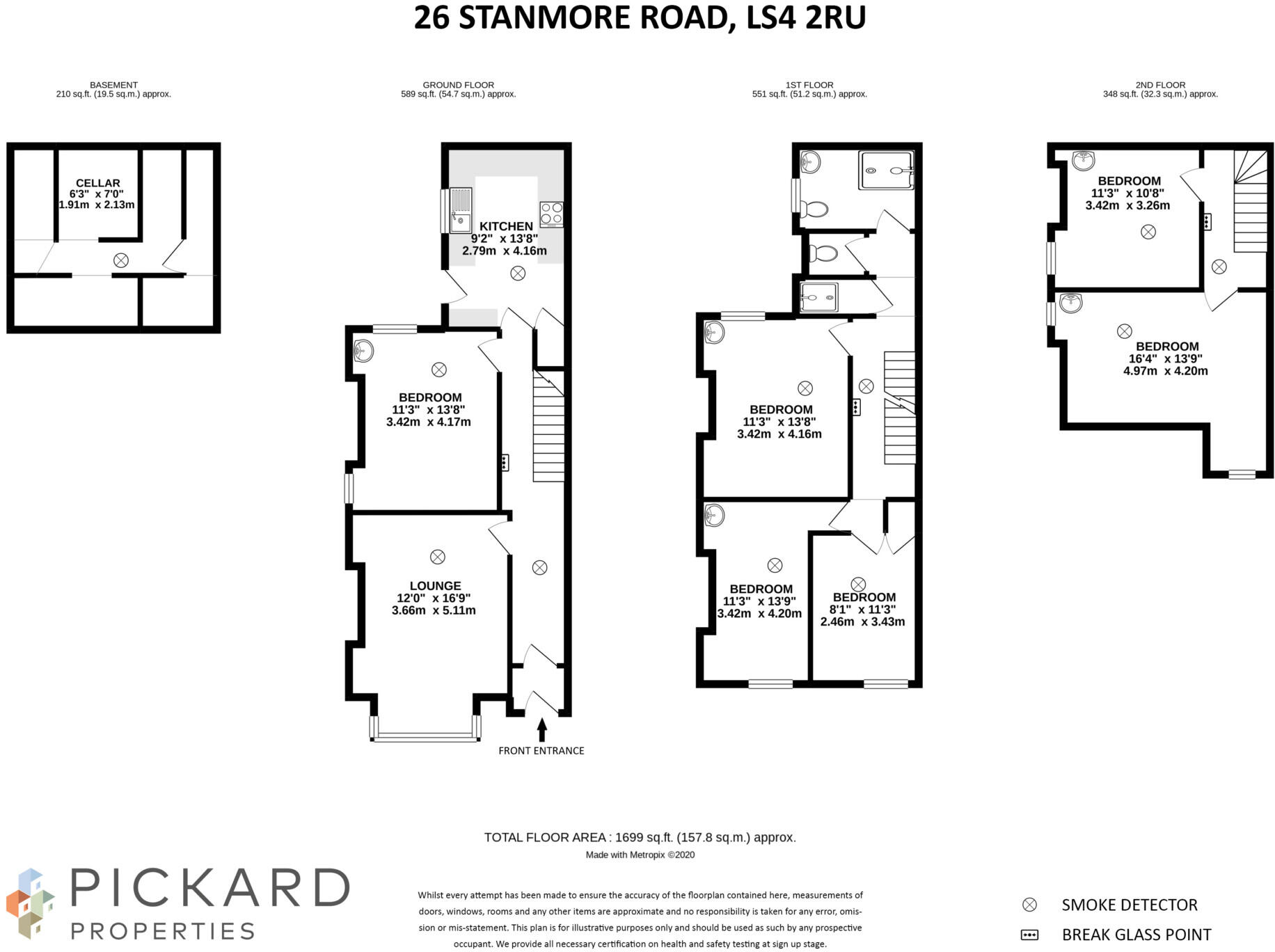 26 Stanmore Road, Burley, Burley, Leeds, LS4 2RU floorplan