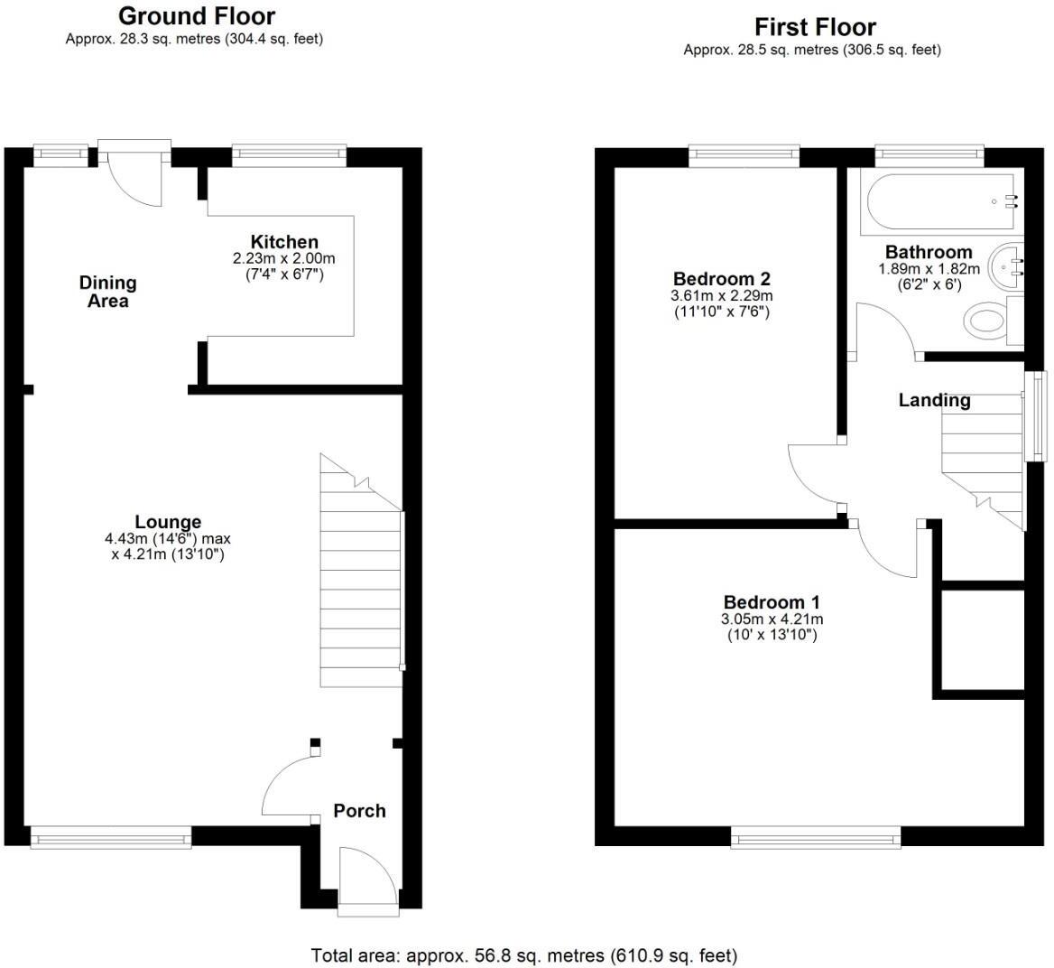 Easterly Close, Brackla, Bridgend County Borough, CF31 2NA floorplan