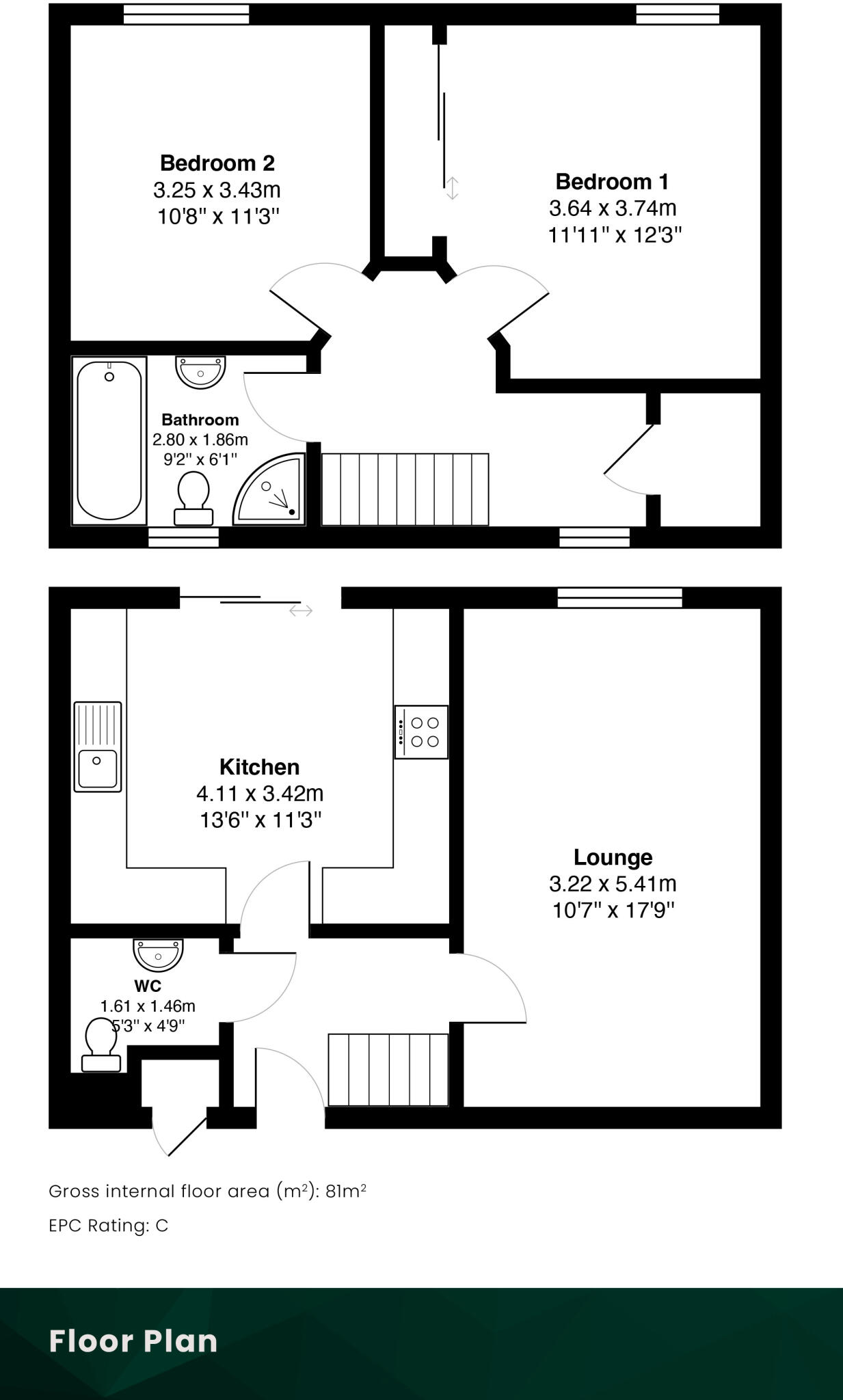 37 Meldrum Court, Dunfermline, KY11 4XR floorplan