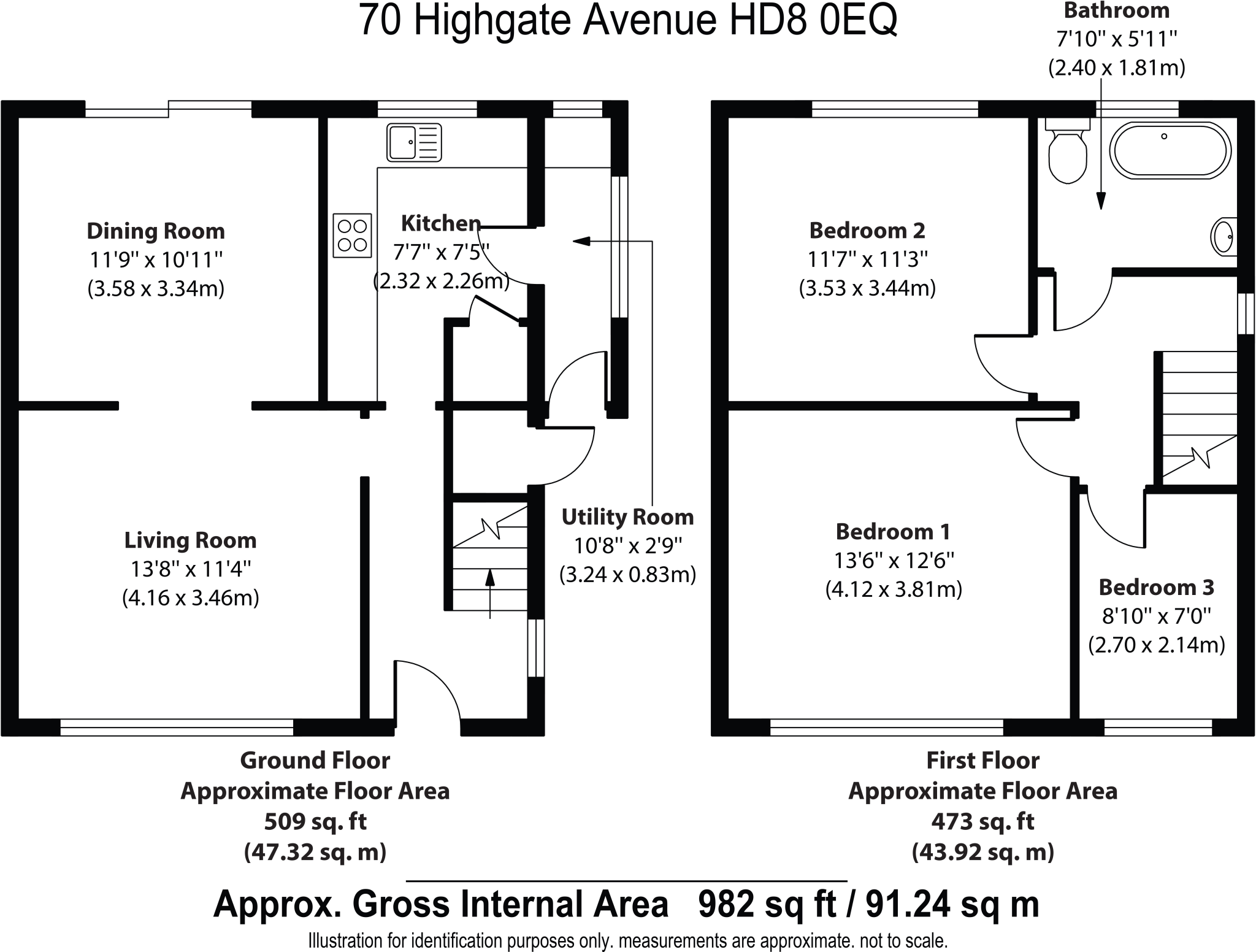 Highgate Avenue, Lepton floorplan