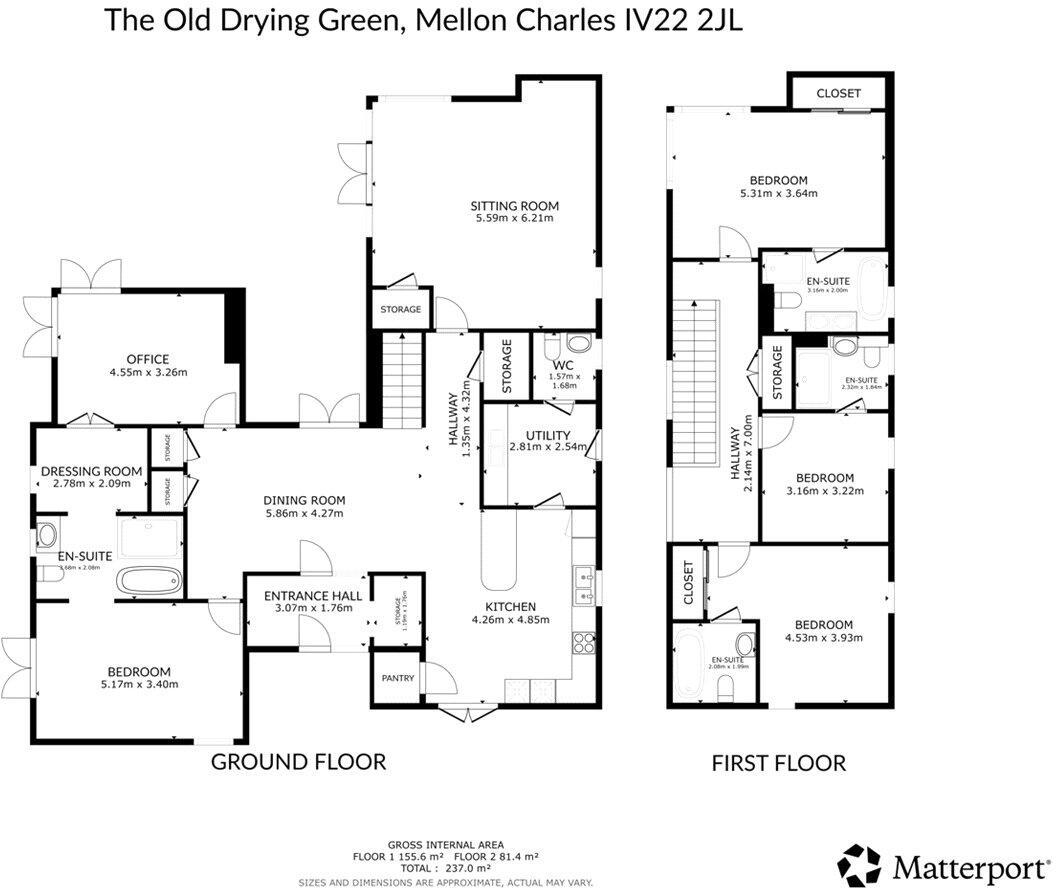 The Old Drying Green, Mellon Charles, Aultbea, Achnasheen, Highland, IV22 floorplan