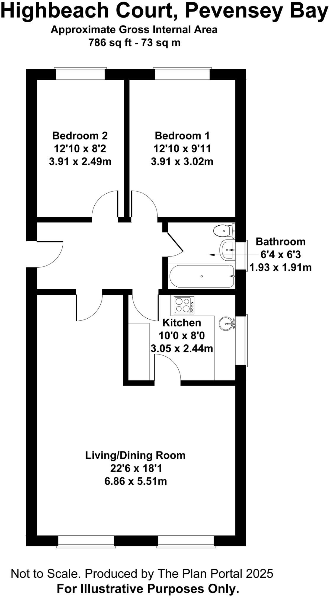 Bay Avenue, BN24 floorplan