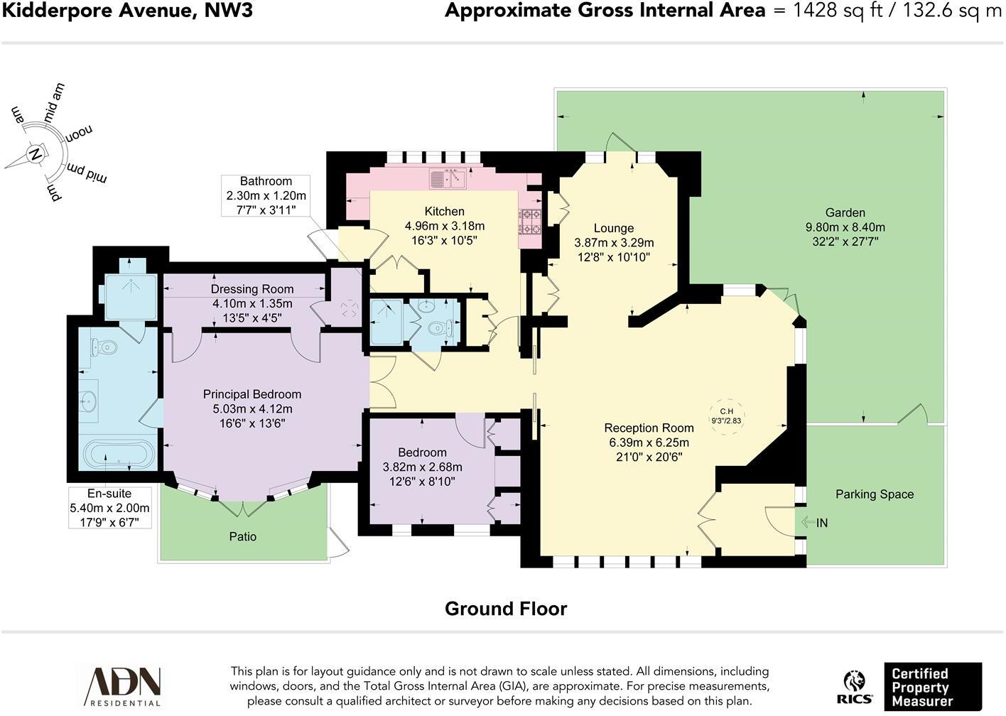Kidderpore Avenue, Hampstead, London, NW3 floorplan
