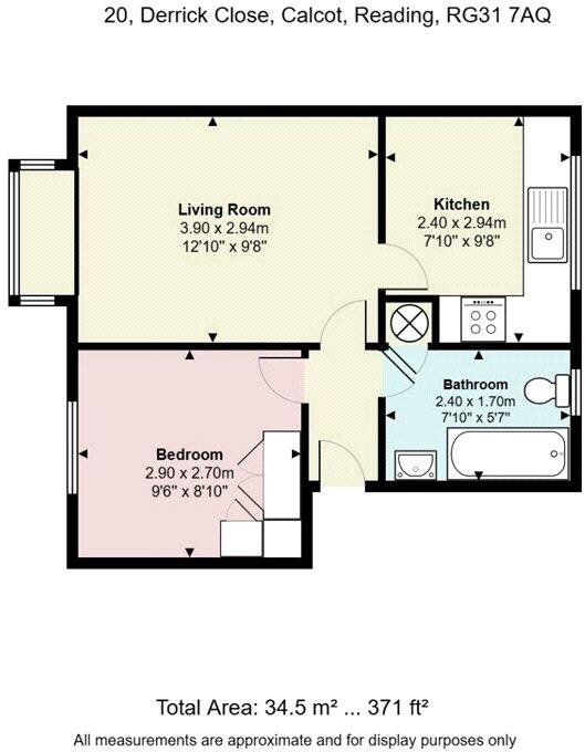 Derrick Close, Calcot, Reading, Berkshire, RG31 floorplan