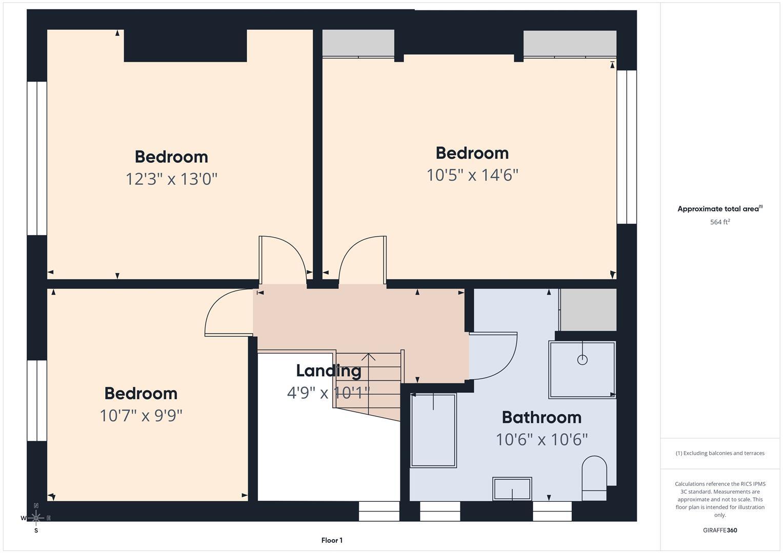 Queens Road, Whitley Bay floorplan