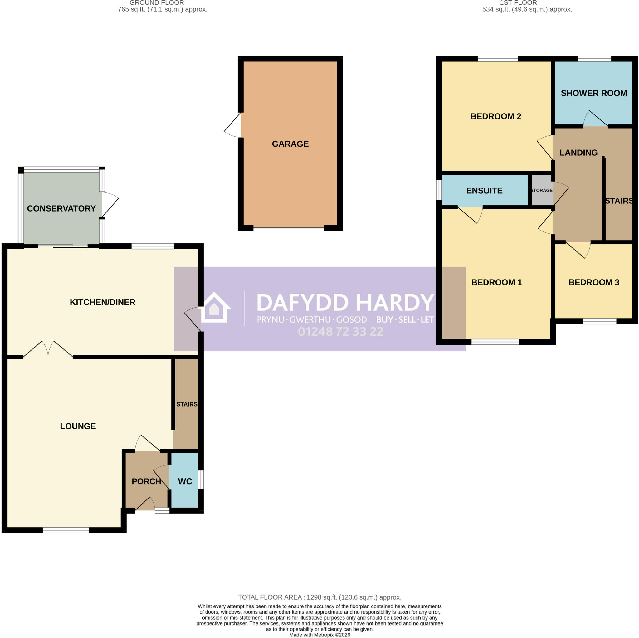 Lon Y Mes, Abergele, Conwy, LL22 floorplan