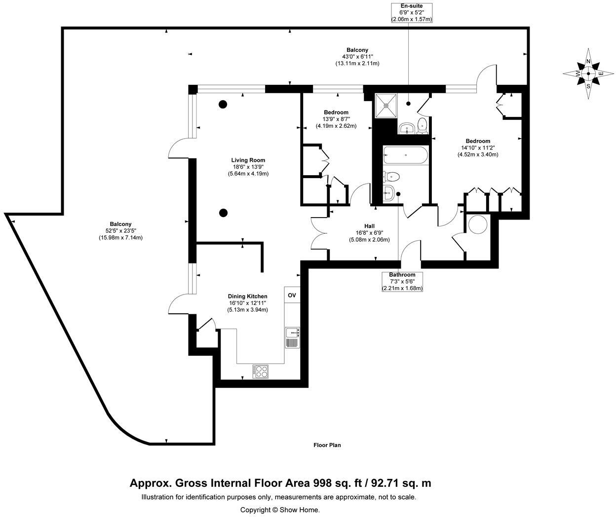 Magellan House, Clarence Dock, Leeds floorplan