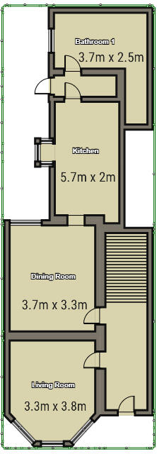 16 Northcote Street, Leamington Spa floorplan