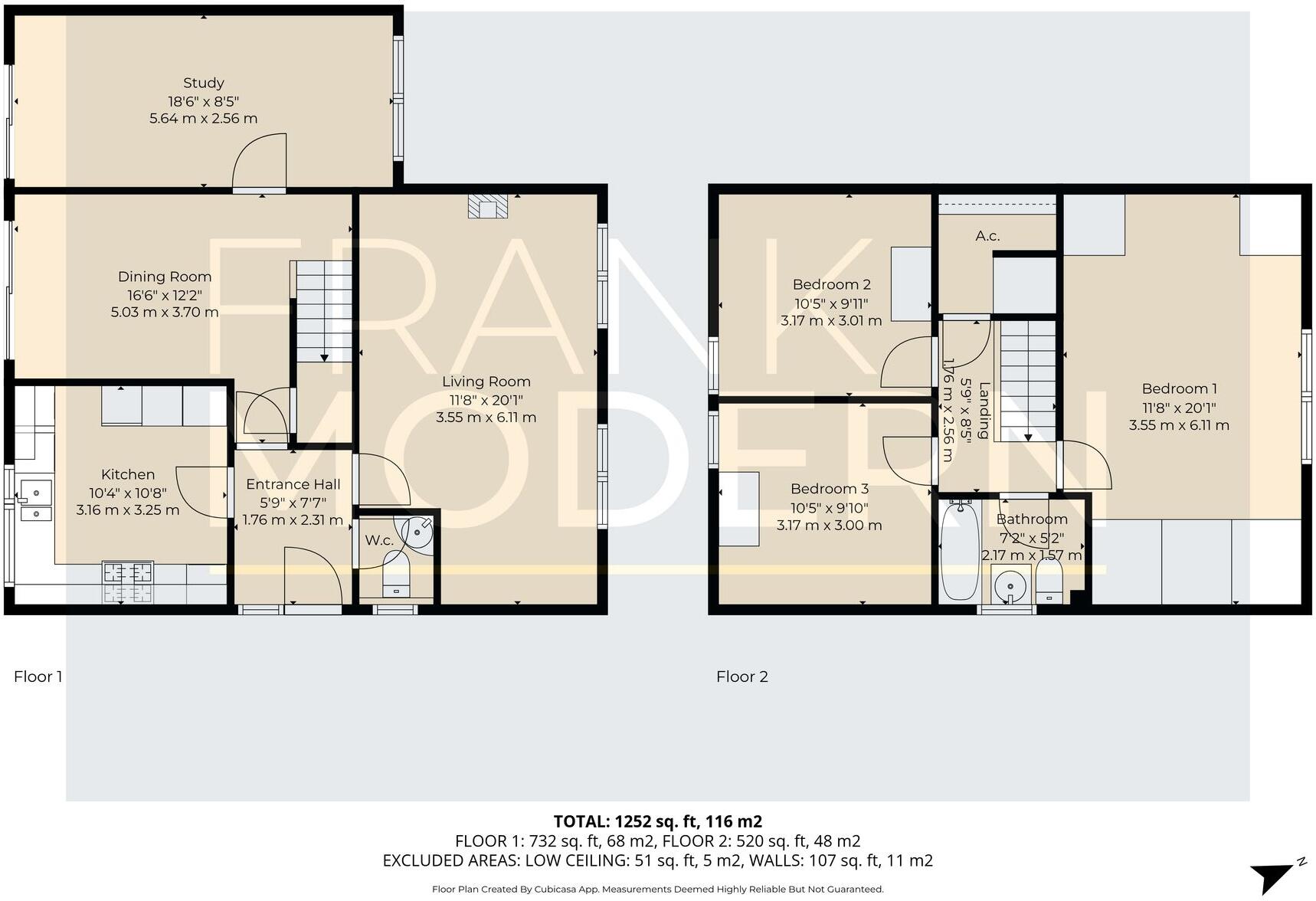 Gullymore, Bretton, PE3 floorplan