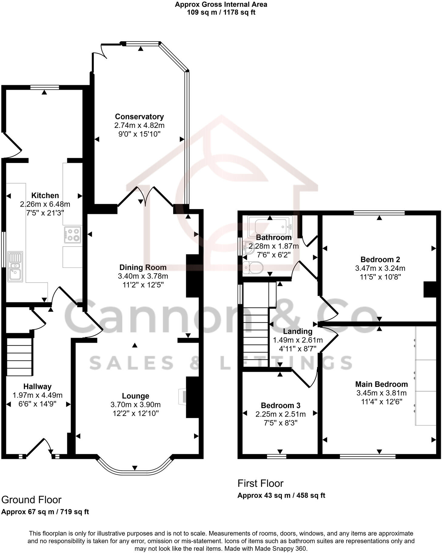 Coneygree Road, Stanground, Peterborough, Cambridgeshire floorplan