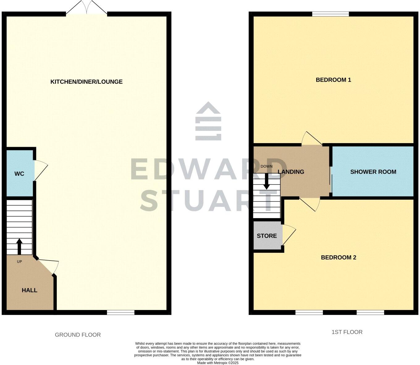 Valentine Place, Stanground South, Peterborough, Cambridgeshire, PE2 floorplan
