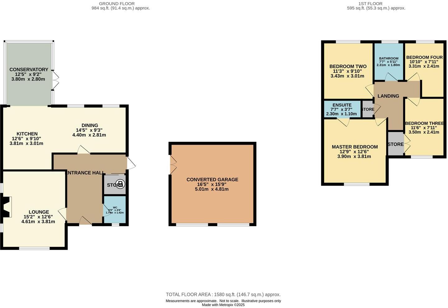 Cambridge Close, Sale floorplan