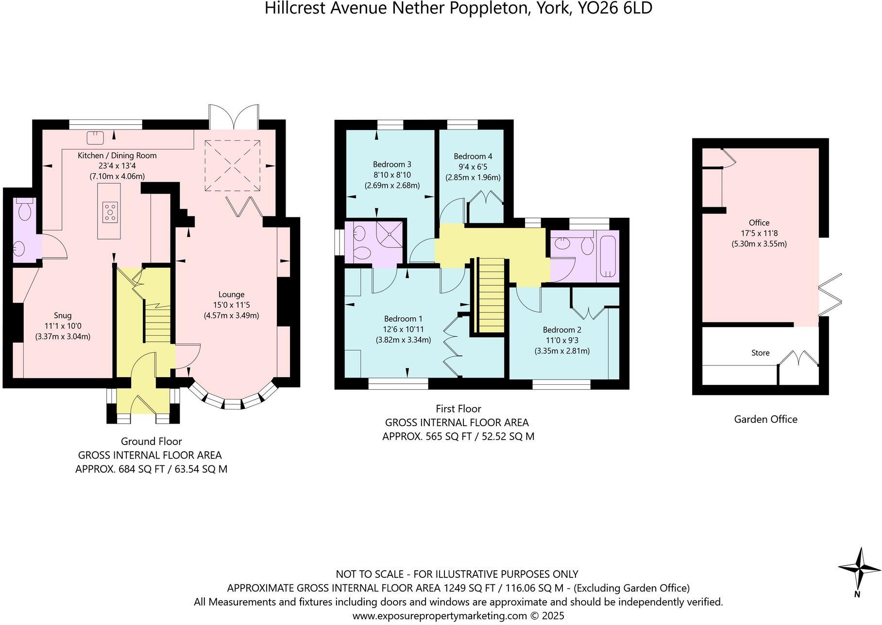 Hillcrest Avenue, Nether Poppleton, YO26 floorplan