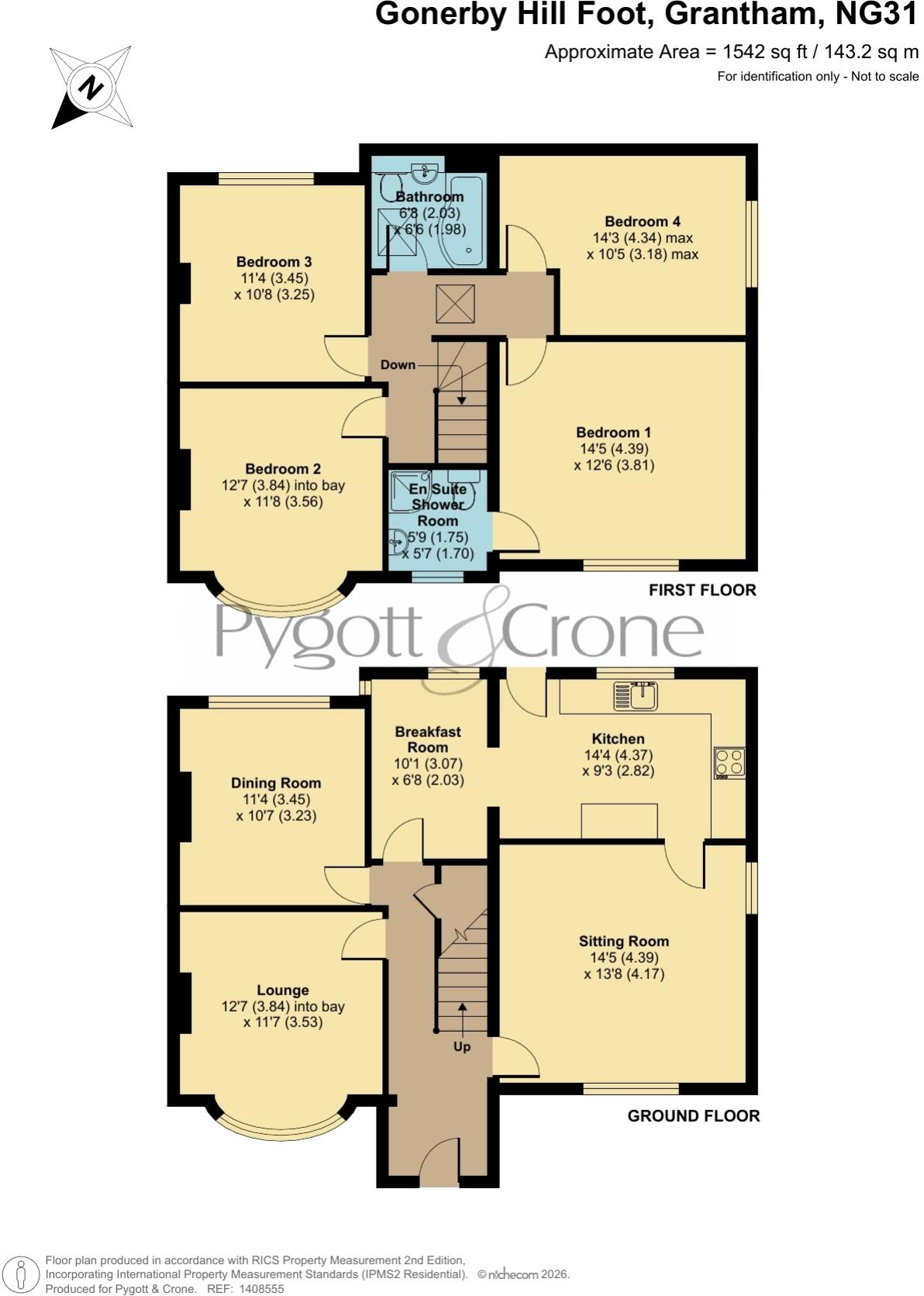 Cliffe Road, Gonerby Hill Foot, Grantham, Lincolnshire, NG31 floorplan