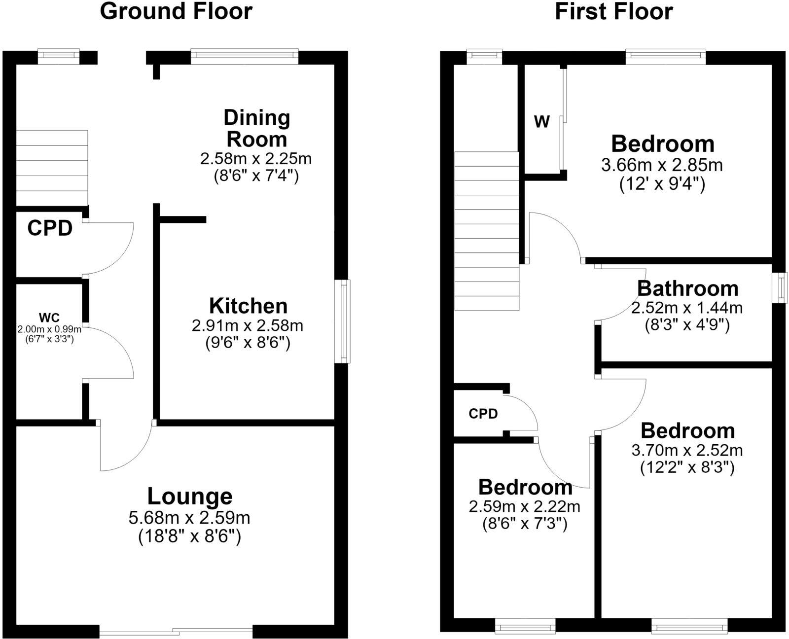 9 Davaar Crescent, Doonfoot, KA7 4BS floorplan