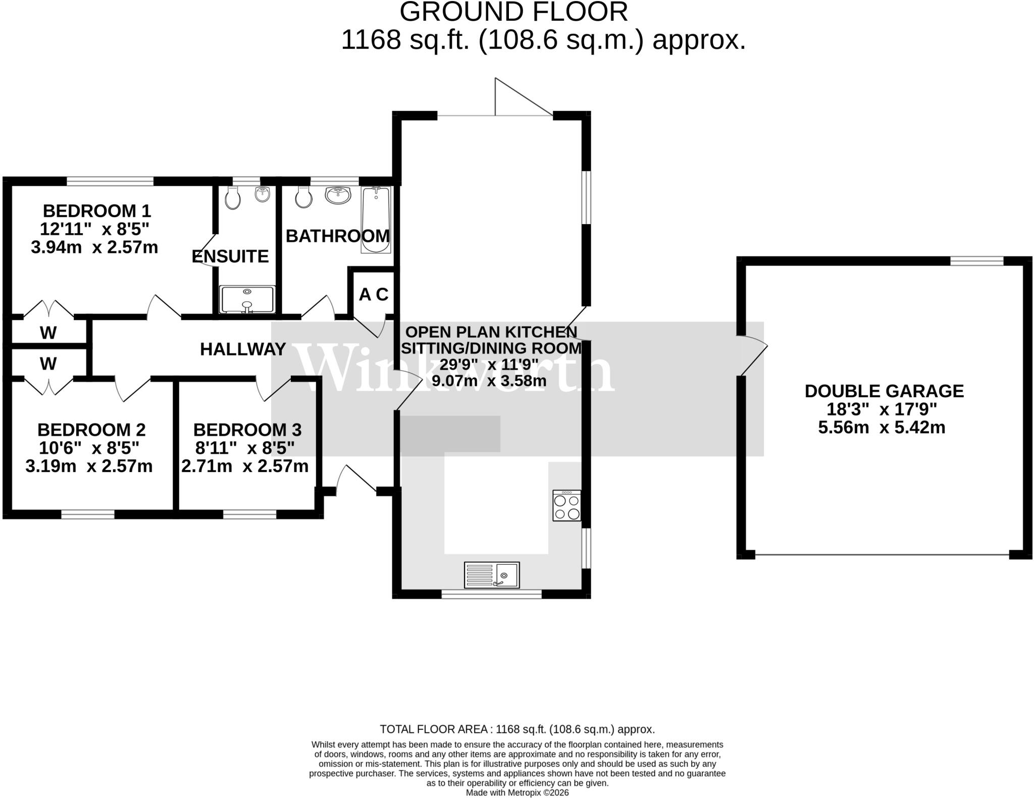 Station Road, Great Moulton, Norwich, Norfolk, NR15 floorplan
