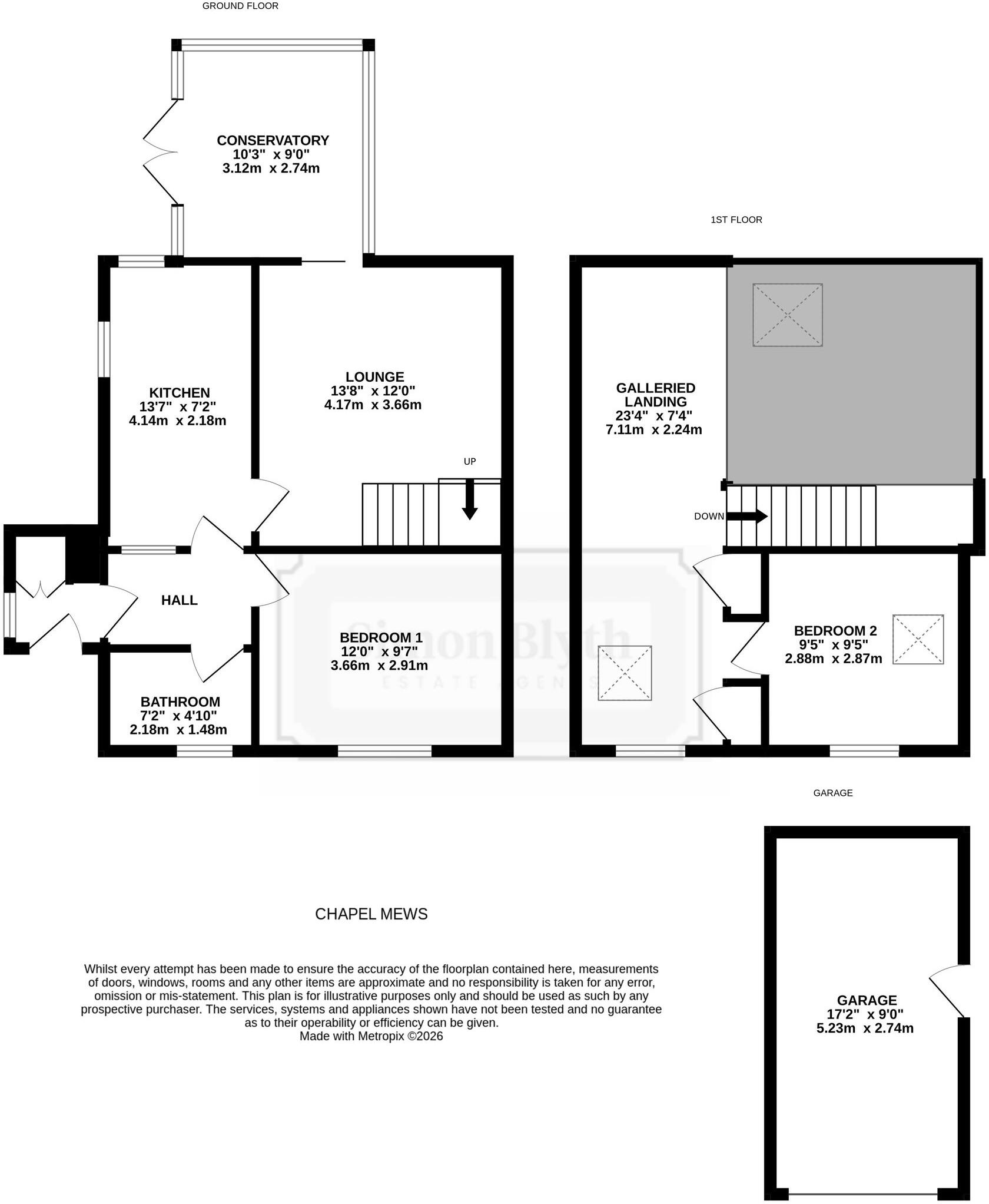 Caretakers Cottage, Chapel Mews, Briestfield Road, Grange Moor, WF4 floorplan
