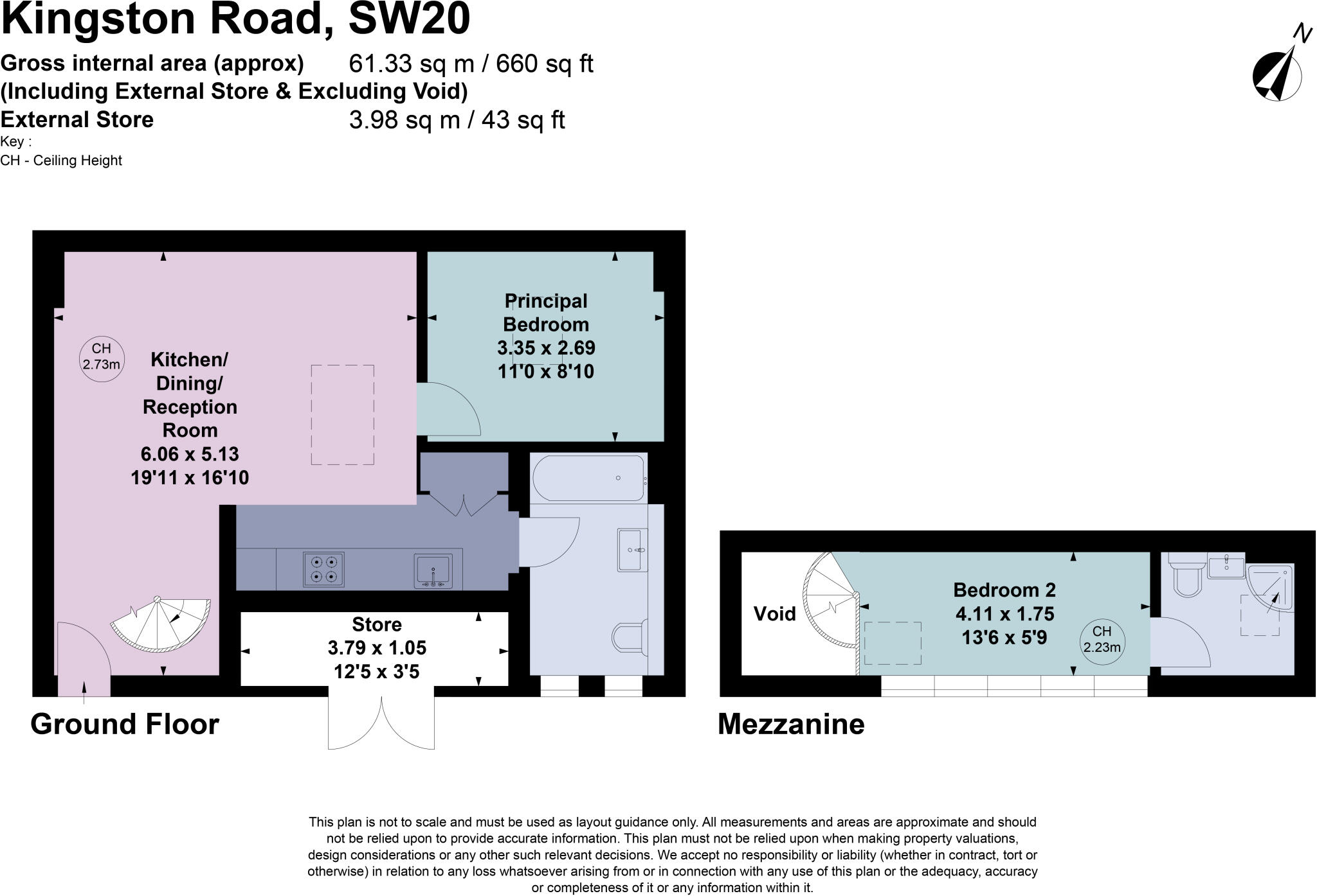 Kingston Road, London, SW20 floorplan