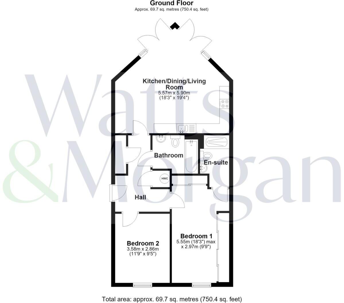 20 Headlands, Hayes Point, Hayes Road, Sully, CF64 5QH floorplan