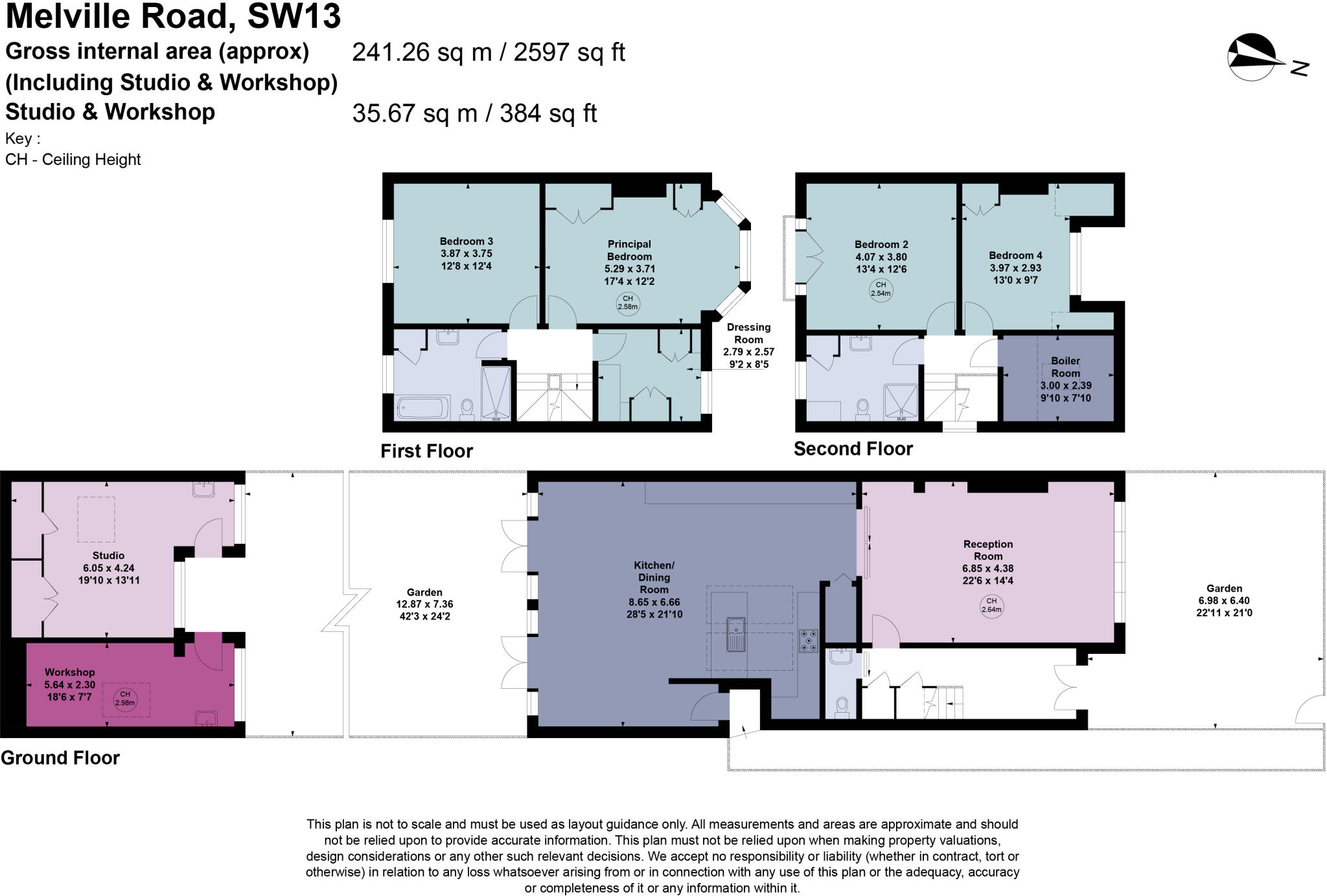 Melville Road, Barnes, London, SW13 floorplan