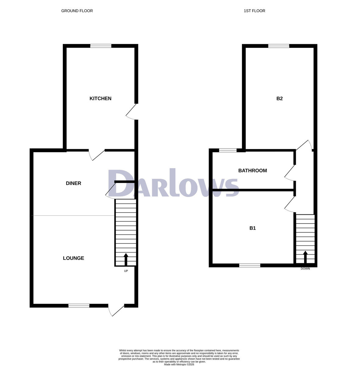 Worcester Street, Brynmawr floorplan