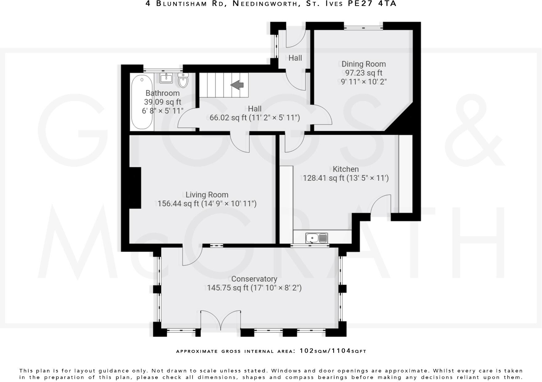 Bluntisham Road, Needingworth, St. Ives, Cambridgeshire, PE27 4TA floorplan