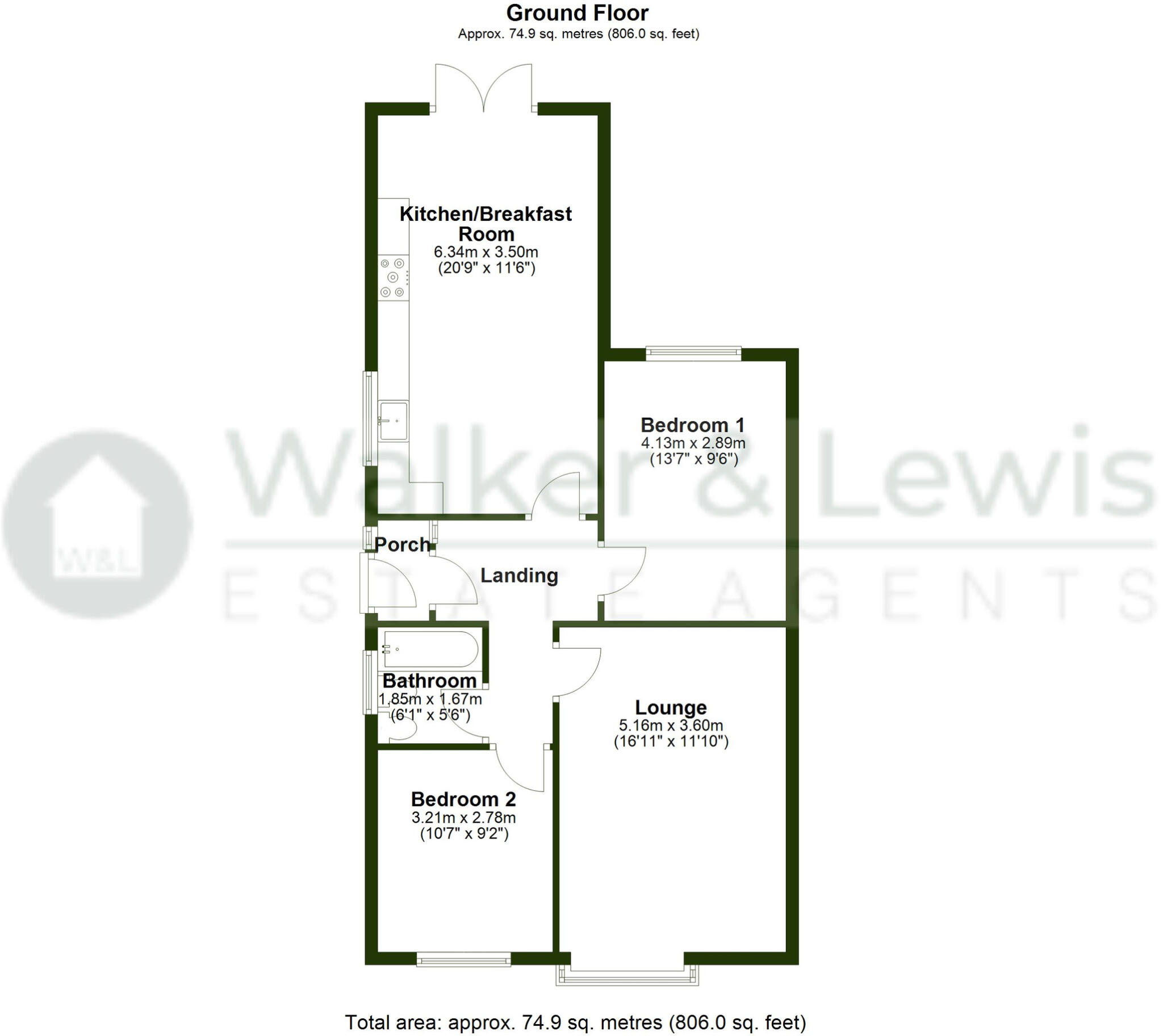 York Drive, Llantwit Fardre, Pontypridd floorplan