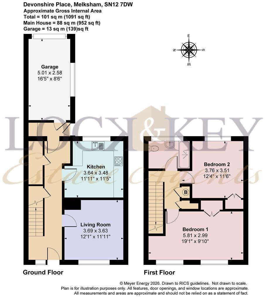 Devonshire Place, Melksham floorplan