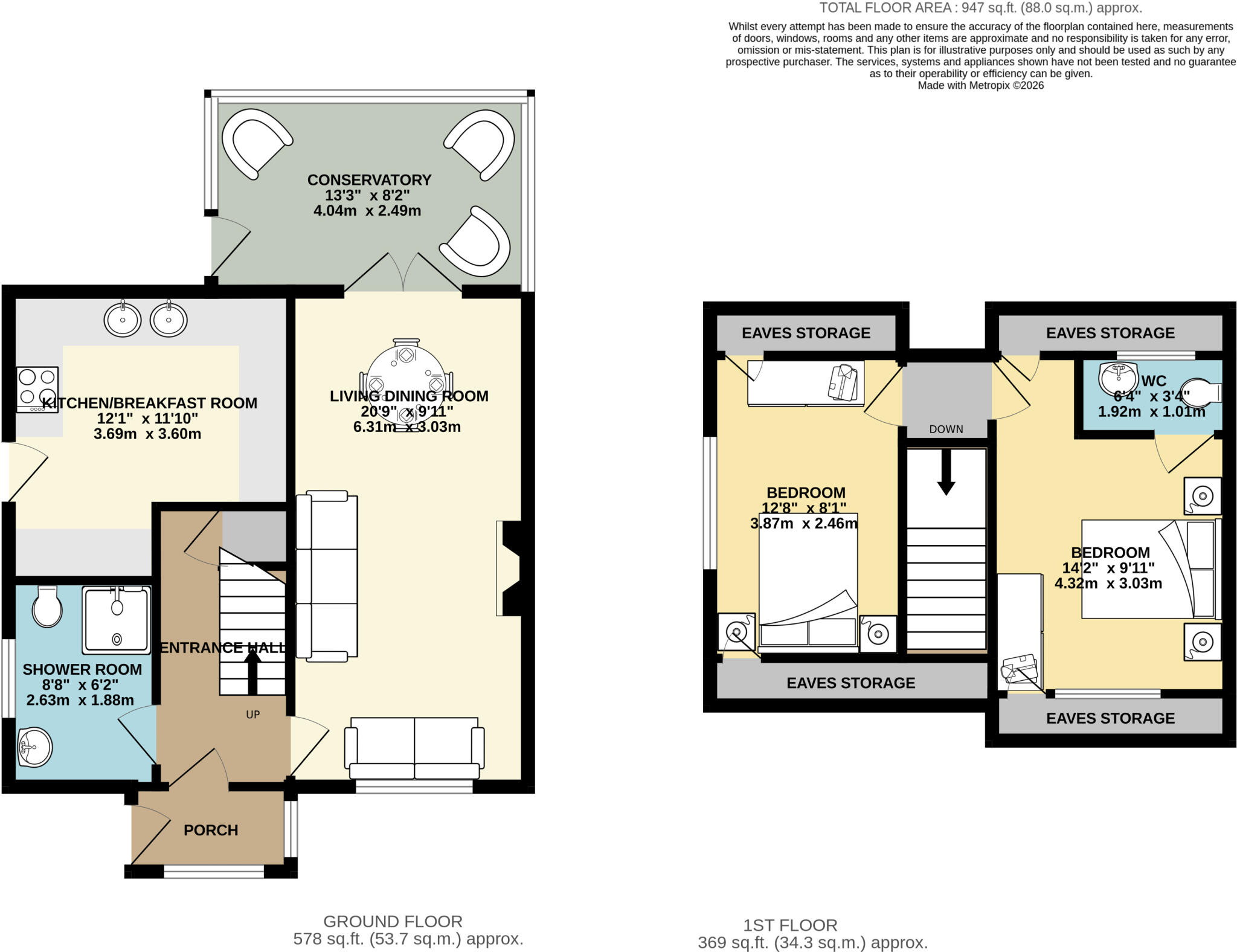 4 Cammock Road, Carlisle, Cumbria floorplan
