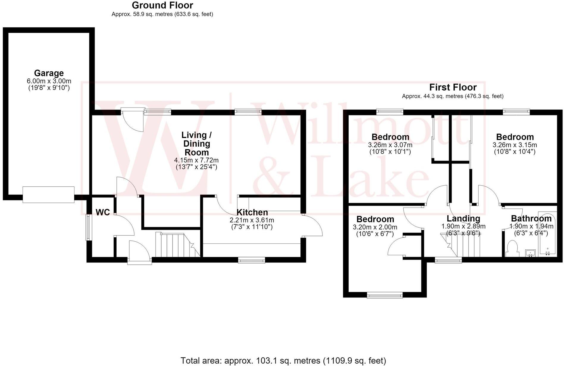 Edens Close, Bishop's Stortford, CM23 floorplan